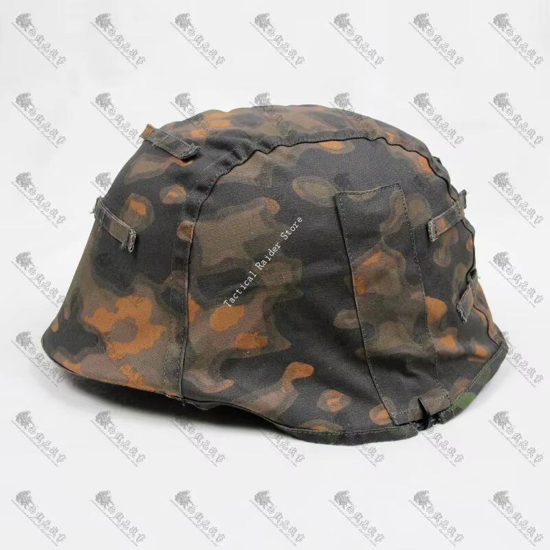 Cubierta casco M35 camuflaje textil paño borde antiniebla M42 - imagen 3