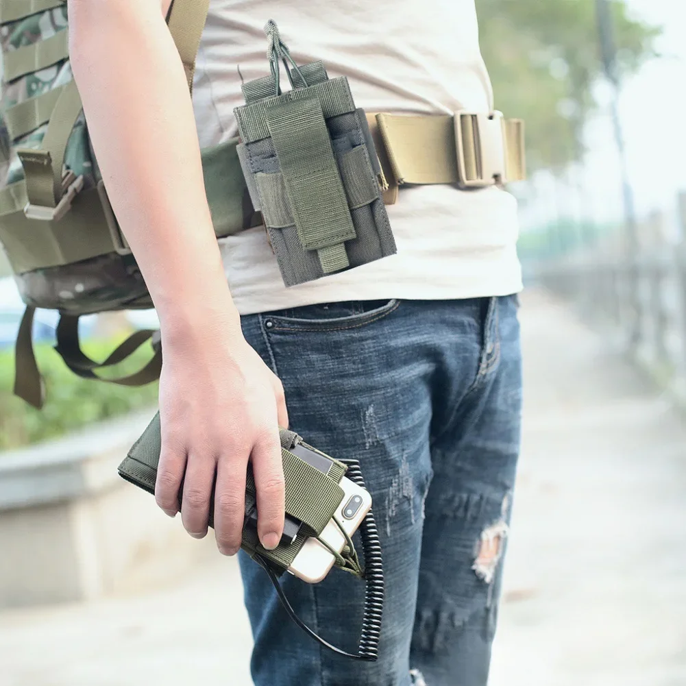 Bolsa colgante para teléfono móvil, riñonera Molle, bolsa de accesorios Edc Molle, accesorios tácticos de caza - imagen 3