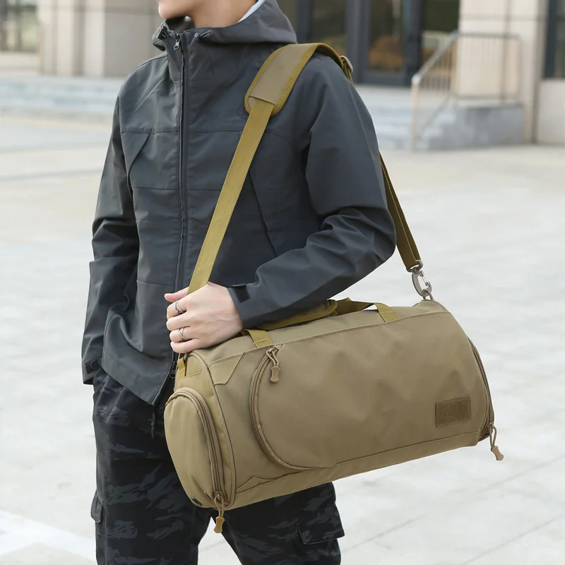 Bolsa de gimnasio para hombre, con separación bolso de hombro seca y húmeda, gran capacidad, de viaje de corta distancia, para deportes al aire libre - imagen 3
