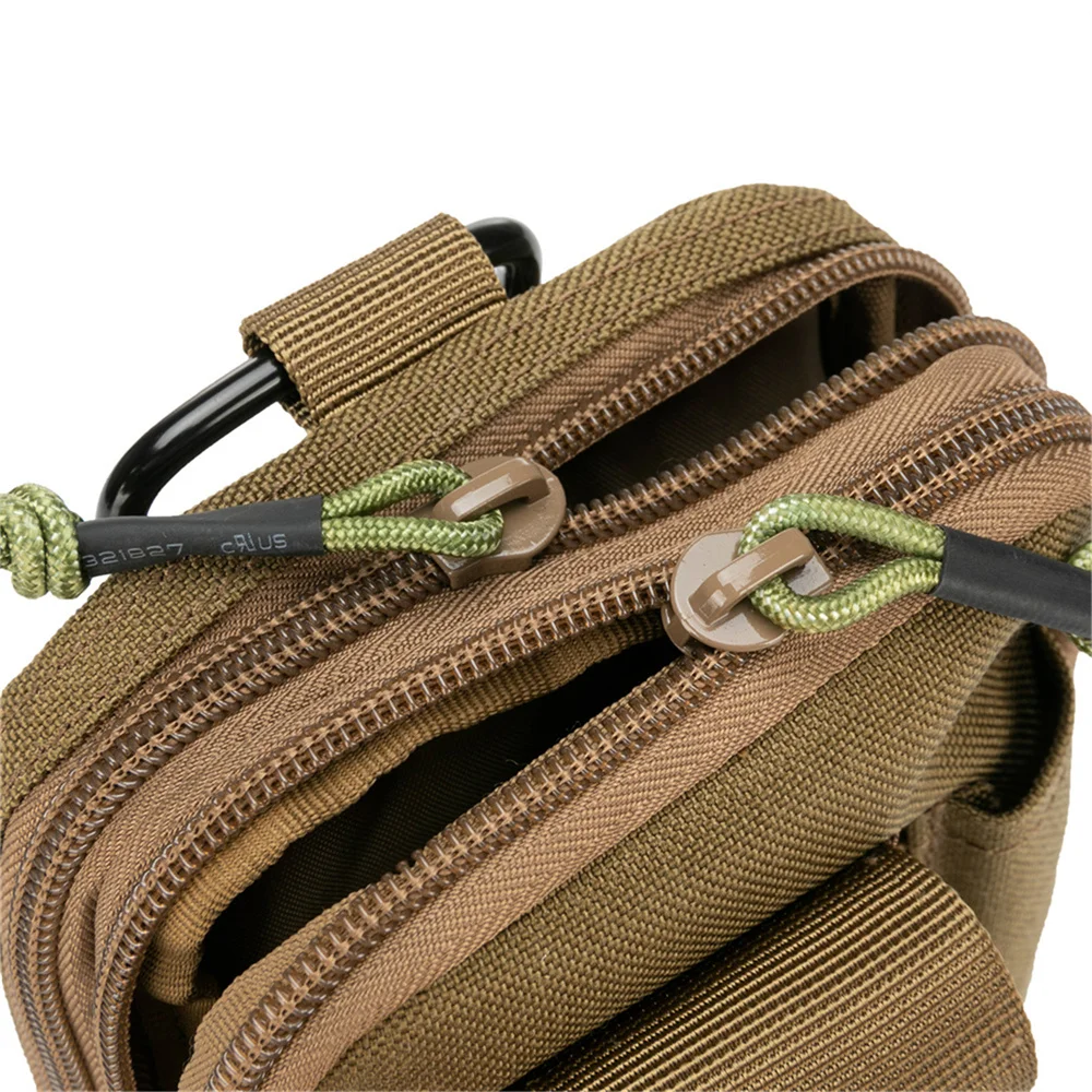 Riñonera táctica EDC MOLLE doble capa para teléfono y caza al aire libre - imagen 5