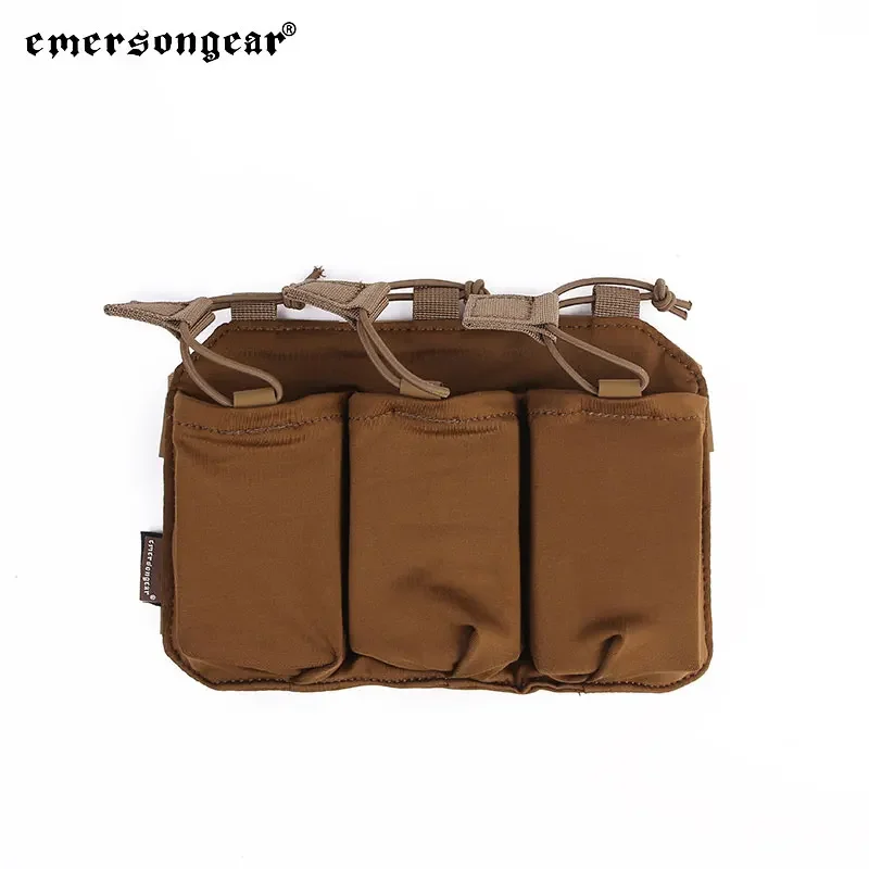 Emersongear-bolsa Triple para chaleco SS 5,56/7,62, porta revistas, Emerson Tacrical Mag, Multicam, negra, EM6402 - imagen 2