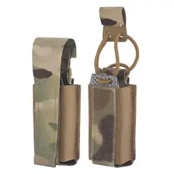 Bolsa táctica Molle de 9mm para cargador de pistola, soporte individual de liberación rápida para caza, tiro, Airsoft Mag, bolsa para linterna, bolsa para cuchillos