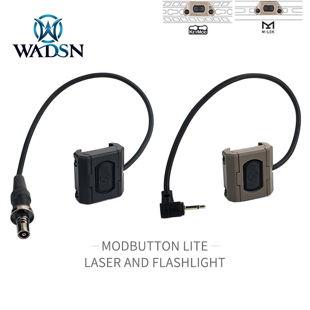 WADSN-interruptor de presión doble remoto táctico, Modbutton para arma SF M300 M600, luz Airsoft DBAL PEQ15, compatible con Keymod m-lok Picatinny - imagen 3