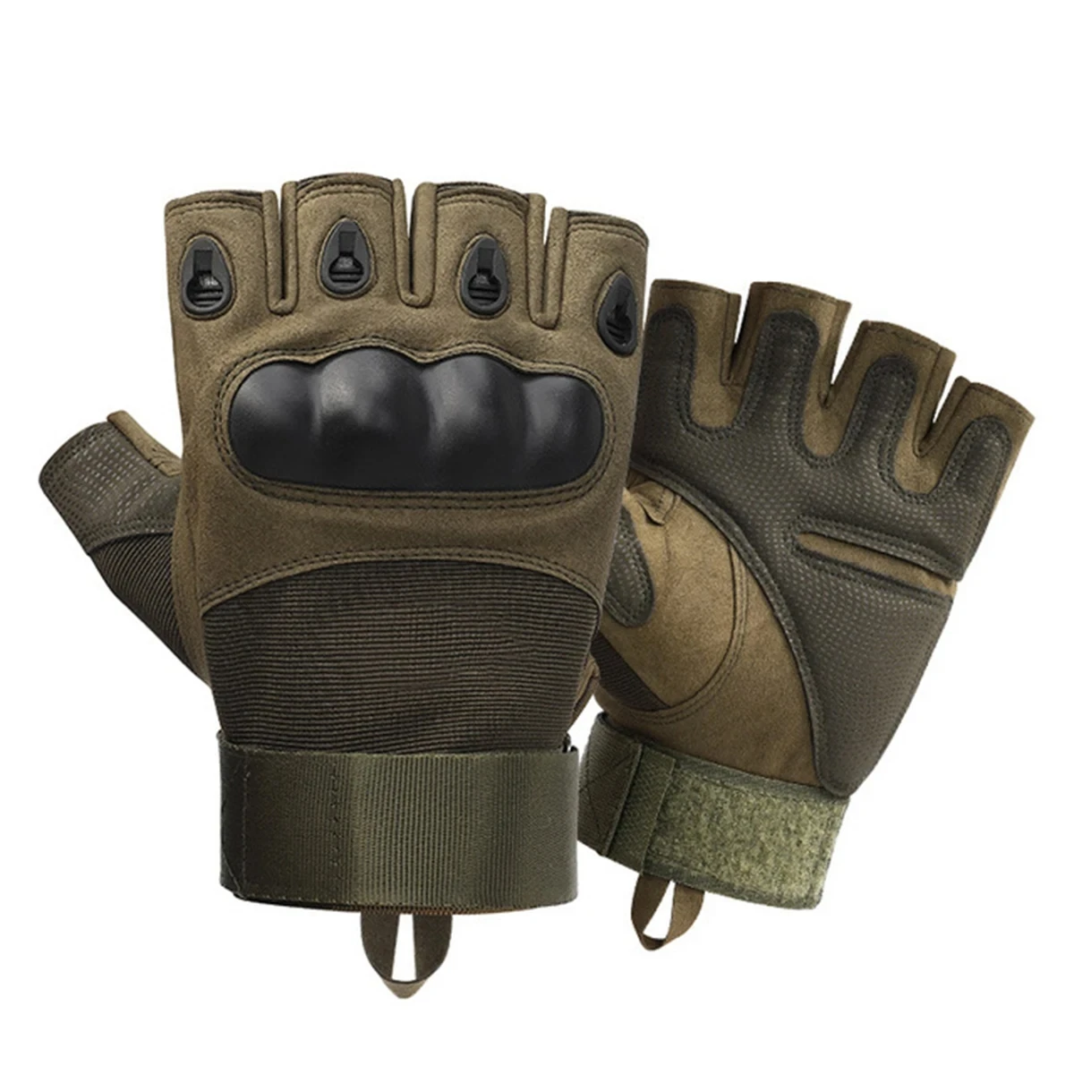 Guantes de medio dedo para hombre, guantes tácticos para exteriores, deportes, tiro, caza, Airsoft, motocicleta, ciclismo - imagen 4