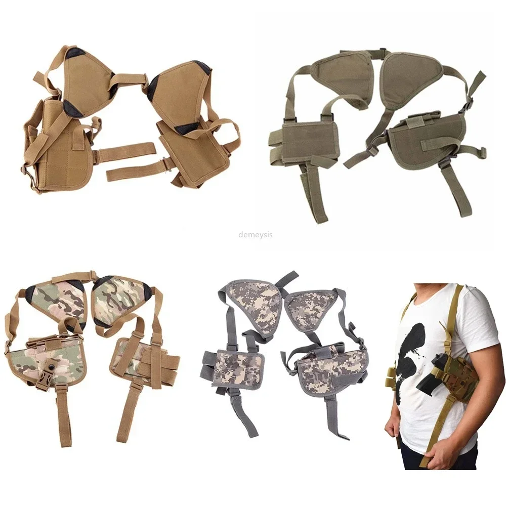 Funda de hombro táctica para mano derecha, bolsa de transporte oculta para pistola, entrenamiento de tiro Airsoft, ajuste Universal - imagen 4