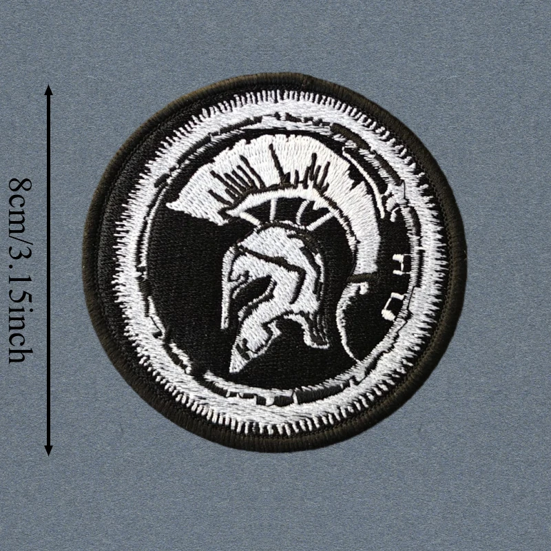 Parche bordado de Caballero guardián, chaleco táctico, insignia de moral con gancho y bucle, pegatinas decorativas para mochila, parches para brazalete para ropa - imagen 3