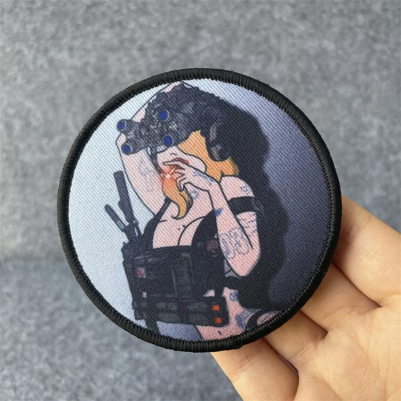 Parche táctico de belleza para fumar "Los", brazalete militar con gancho y bucle, insignia de moral, mochila para exteriores, accesorios para sombrero, pegatinas - imagen 2