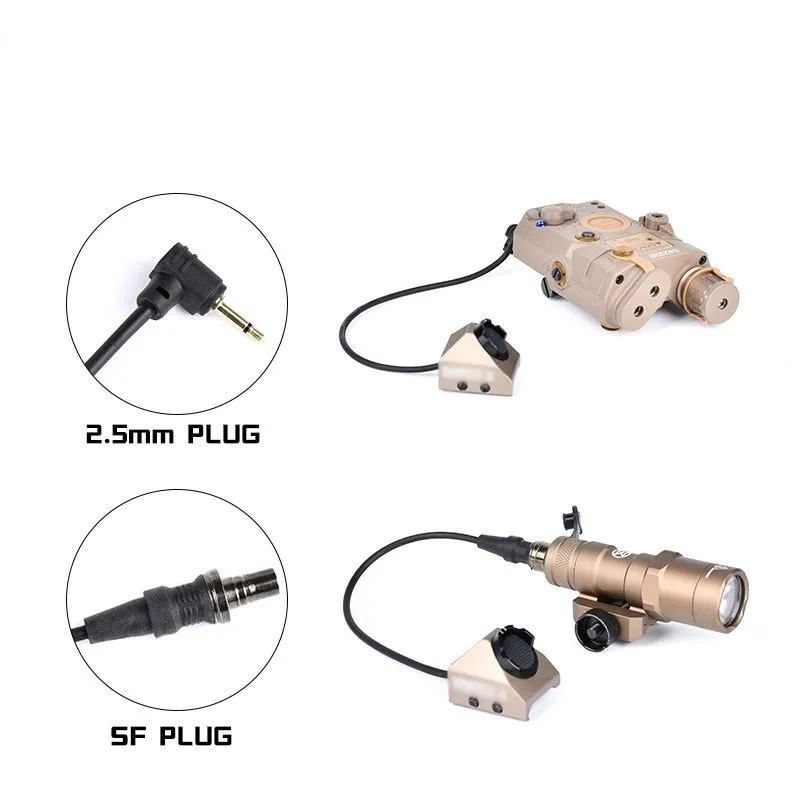 Surefir-Botón de presión caliente, Unidad de interruptor remoto para Surefir M600, M300, Airsoft Scout, linterna, PEQ-15, accesorios de NGAL - imagen 4