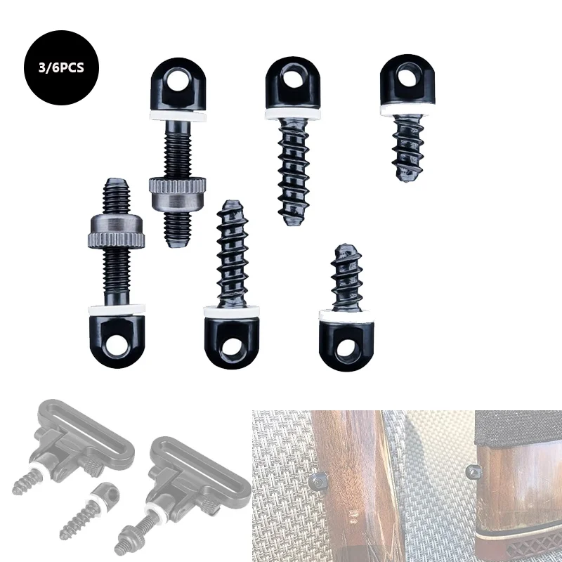 3/6 Uds. Pernos giratorios para eslinga, tornillos giratorios para eslinga de madera, tornillos de 1/2 ", 3/4", 7/8 pulgadas para Rifles de caza, escopetas, montaje de eslinga - imagen 5