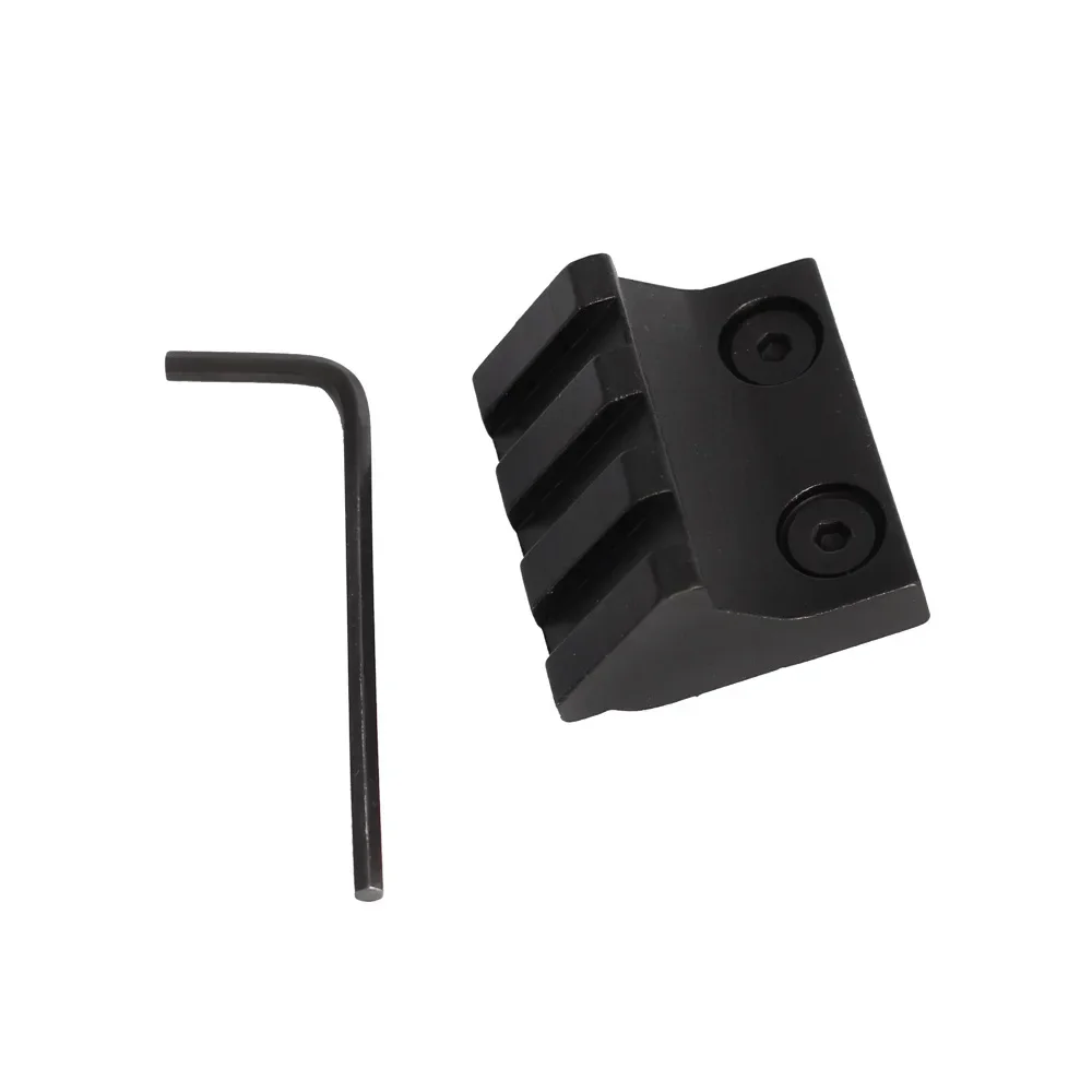 Keymod de aluminio para caza, 3 ranuras, montaje compensado de 45 grados, soporte para linterna con riel de 20mm - imagen 2