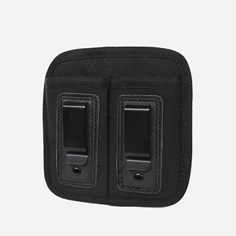 Bolsa de pistola tipo bala de color de nailon 1000D de alta calidad, bolsa de revista MOLLE doble de 9mm, bolsa con correa oculta para caza y pistola - imagen 2