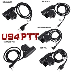 Adaptador U94 PTT para auriculares tácticos - Baofeng Kenwood ICOM