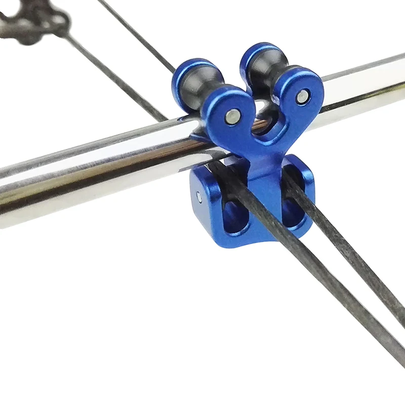 Separador de cuerdas de arco compuesto, rodillo de aleación de aluminio, Cable deslizante, polea deslizante para tiro con arco, caza, 1 ud. - imagen 3