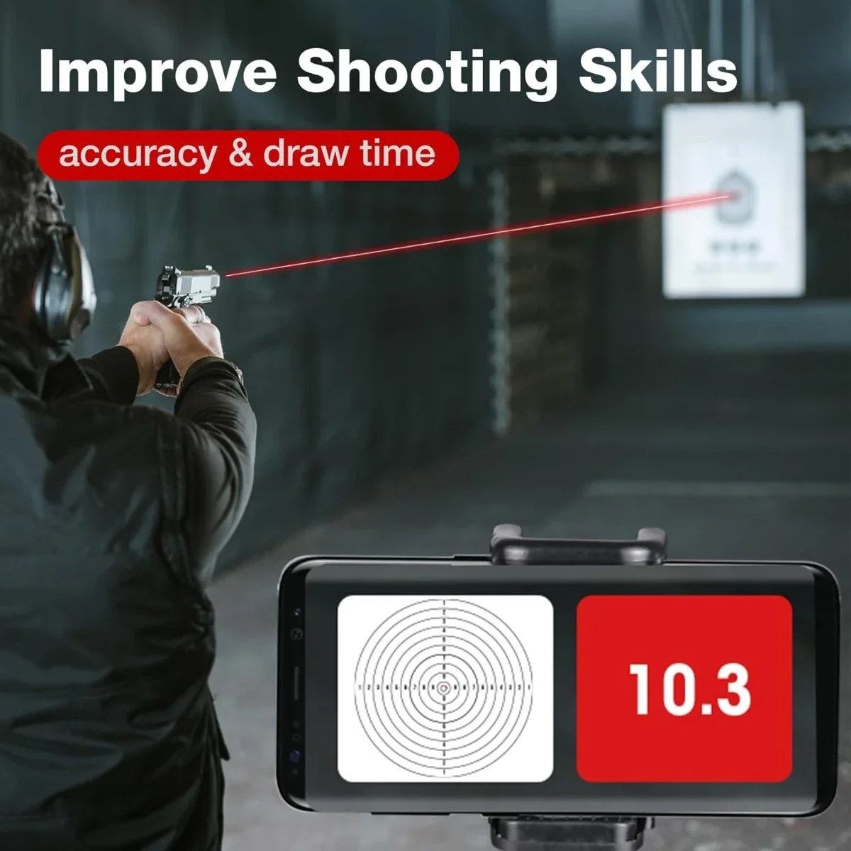 Cartucho láser 12GA 9mm fuego seco 9x19mm/7,62x39/380ACP/223Rem para practicar entrenamiento láser cartucho de entrenador de balas vista de orificio - imagen 4