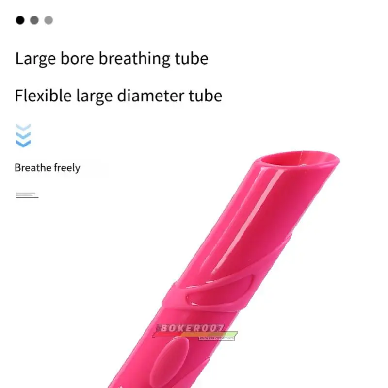 Tubo de respiración húmedo de silicona para buceo, manguera de respiración profesional, se puede plegar para almacenamiento - imagen 2