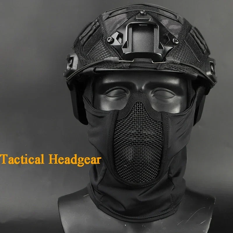 Máscara táctica Airsoft, casco de cara completa, caza, tiro, protección CS, juego de guerra, Paintball, máscaras de motocicleta - imagen 2