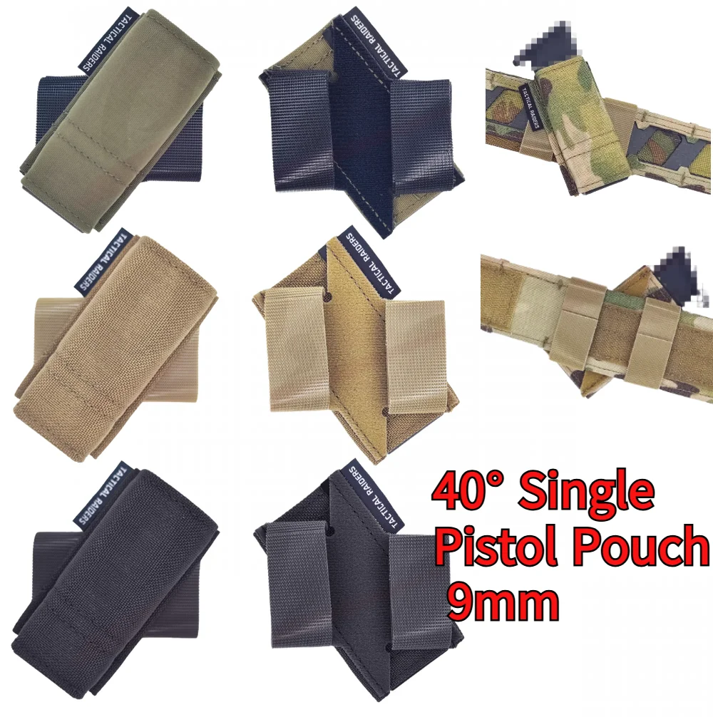 Bolsa táctica para revistas individuales estilo Esstac izquierda/derecha bolsa individual para mag de 40 grados bolsa para revistas individuales de 9mm