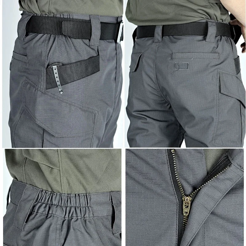 Pantalones tácticos militares para hombre, pantalones de combate, impermeables, multibolsillos, ropa informal, pantalones Cargo resistentes al desgaste, ropa de trabajo de escalada - imagen 5