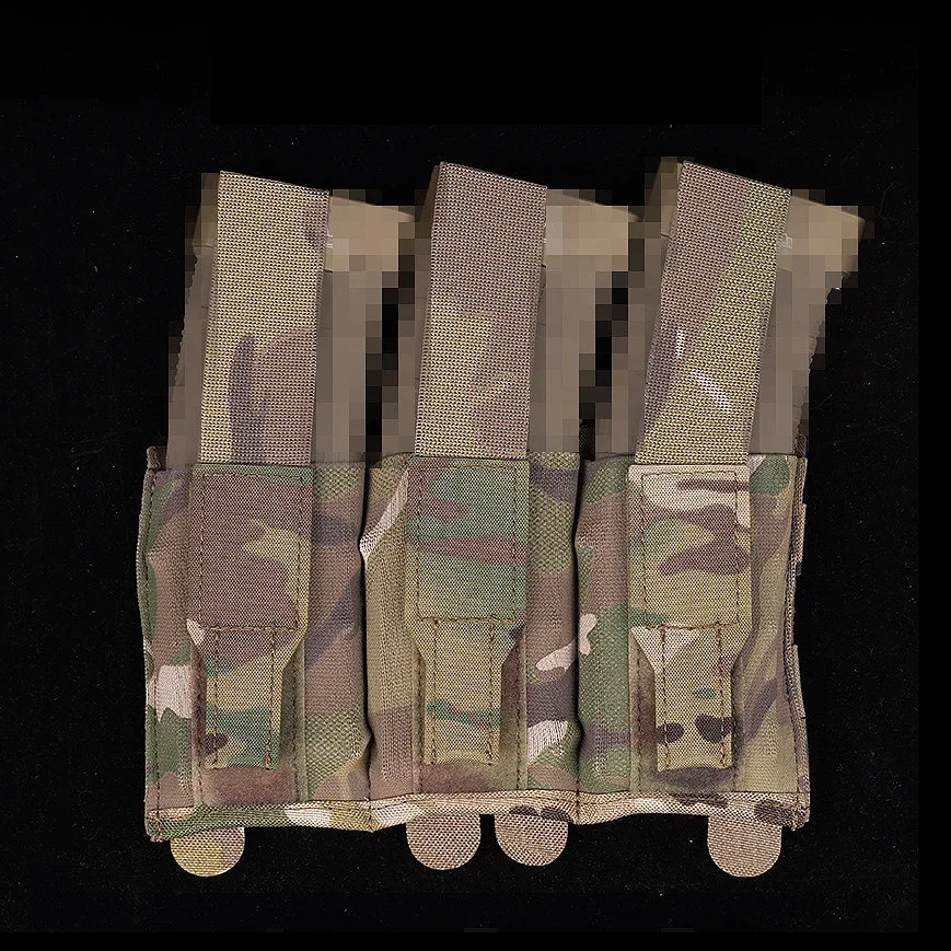Bolsa táctica Molle 5,56/7,62 Triple para revistas, soporte para Rifle Mag para equipo de revistas M4 M16 AR15 AR10 G36 - imagen 4