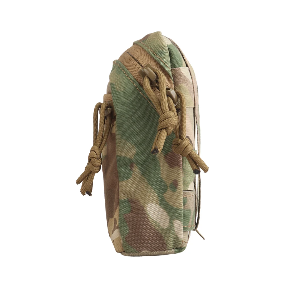 Bolsa de extensión GP lateral ligera, almacenamiento MOLLE, cremallera bidireccional, anillo de retención incorporado, uso táctico al aire libre - imagen 3