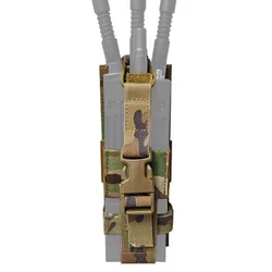 Bolsa táctica MOLLE para radio walkie-talkie Airsoft - Porta placa