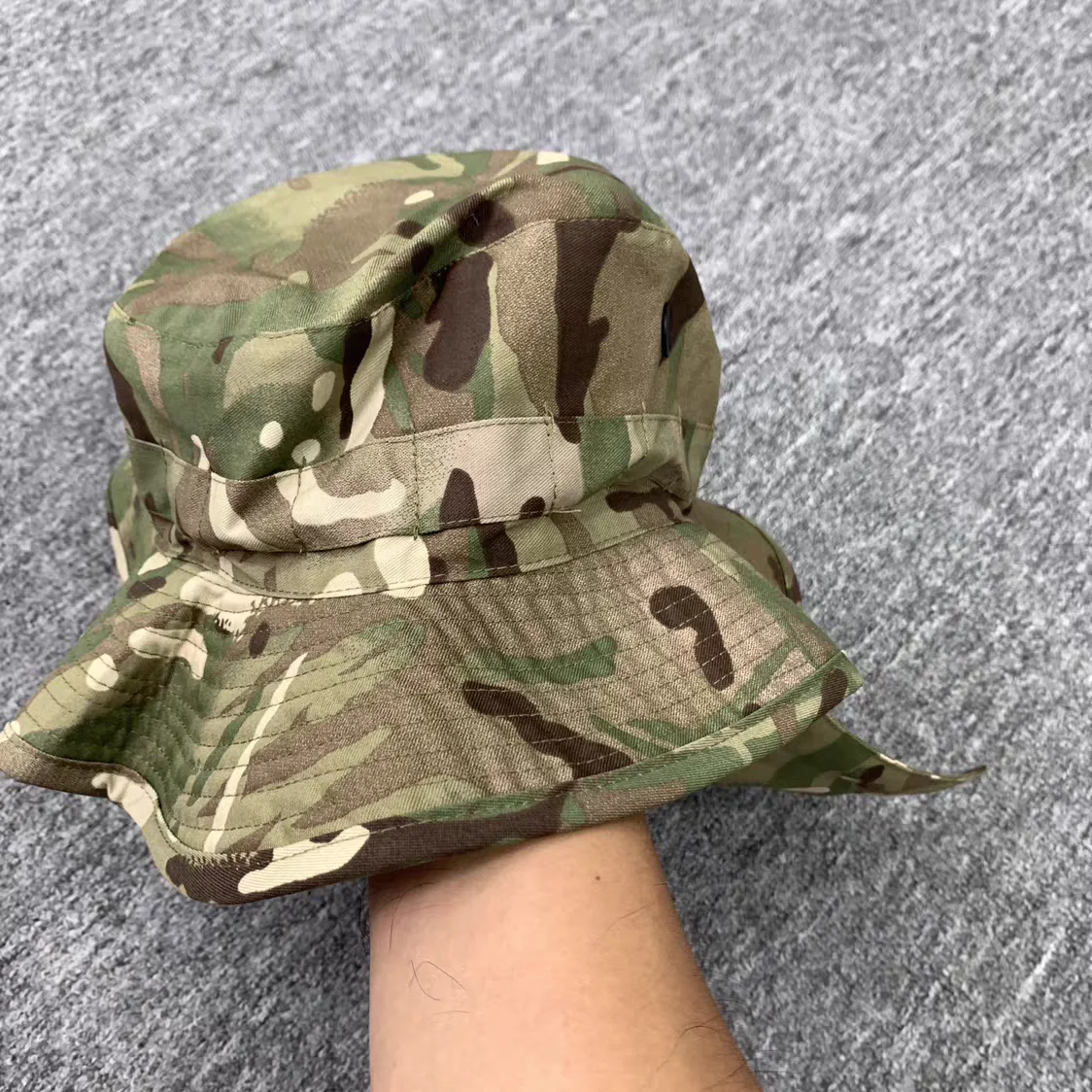 Gorra de ala redonda con sombrilla de sombrero Benny de camuflaje al aire libre con cortina trasera - imagen 5