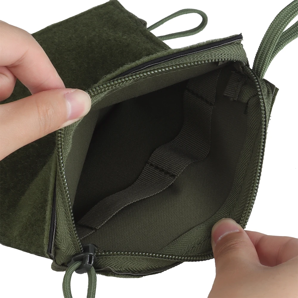 Plataforma de pecho de nailon 500D, bolsillo interno con doble cremallera, chaleco para el pecho, cinta mágica, bolsillo, accesorios de caza - imagen 3