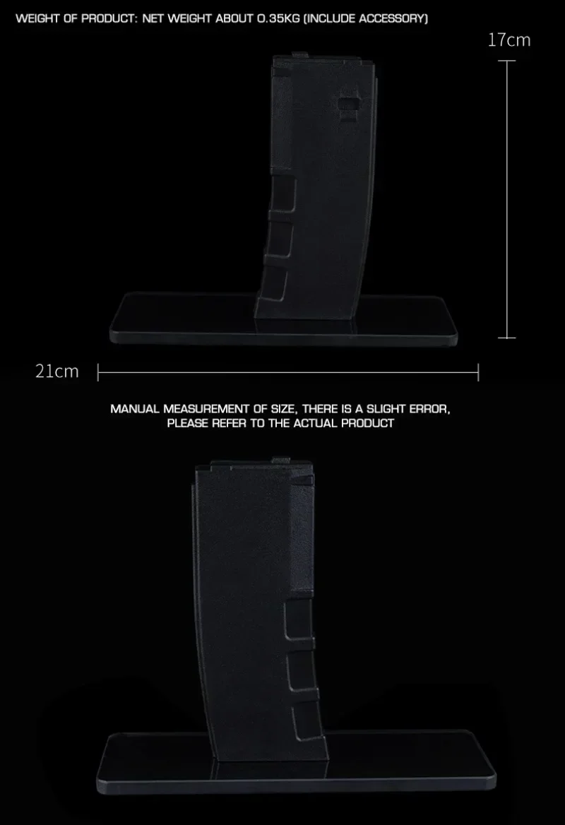 Soporte de exhibición para Rifle AR 15/M4 Mag Mount AR 15 Style Rifle Rack para GBB/AEG AR-15 soporte de disparo y soporte de observación - imagen 4