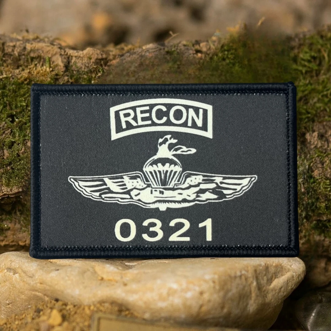 Parche de insignia de moral de reconocimiento marino, parches de gancho y bucle impresos tácticos para ropa, equipo militar al aire libre, pegatina para mochila - imagen 2