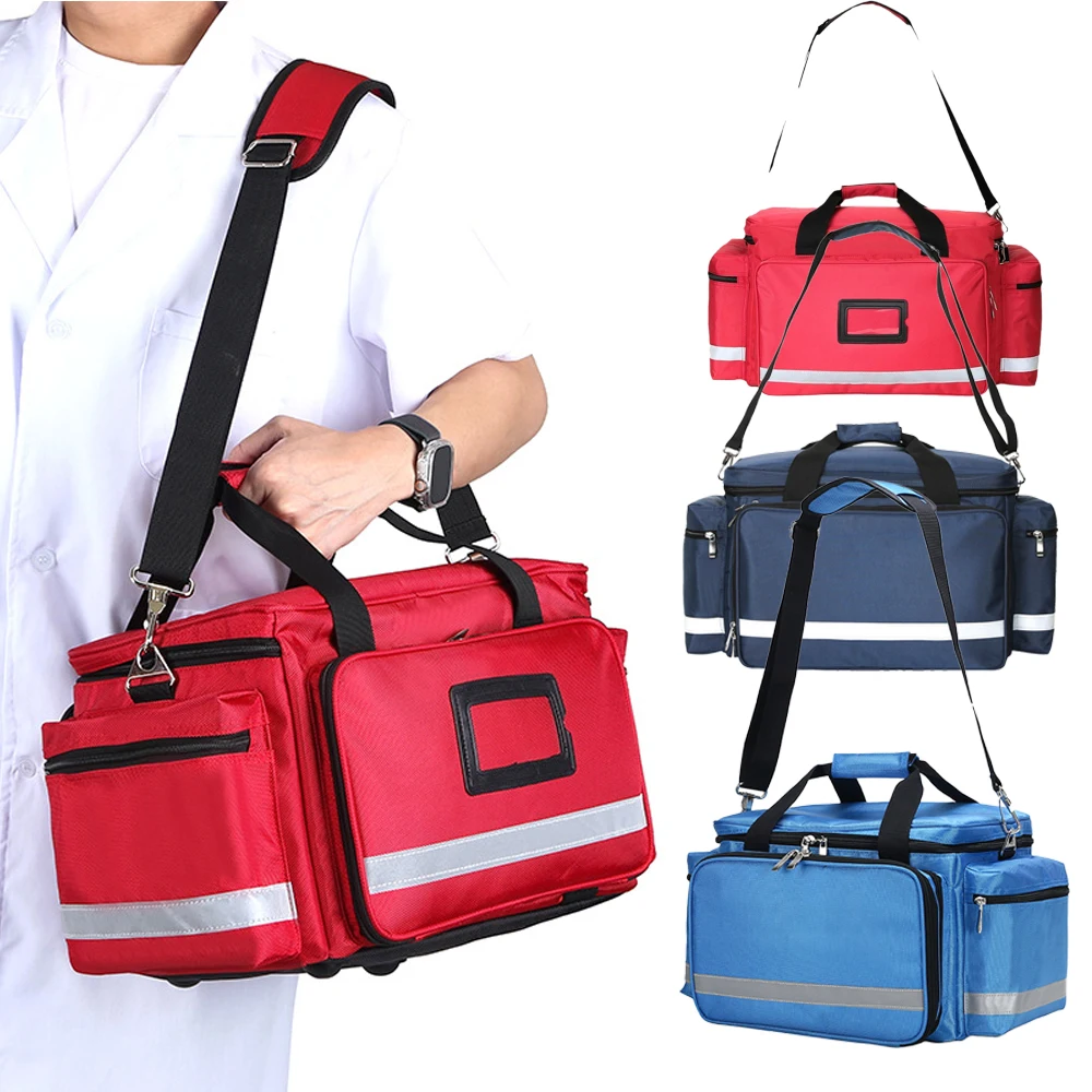 Bolsa de emergencia para exteriores de gran capacidad, multibolsillo, ligera, resistente al desgaste, reflectante, multiusos, para senderismo, escalada y acampada - imagen 2
