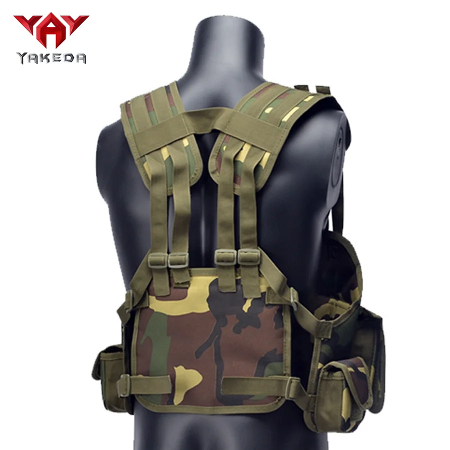YAKEDA-Chaleco de entrenamiento con sello multifuncional, protección al aire libre, Camuflaje - imagen 3