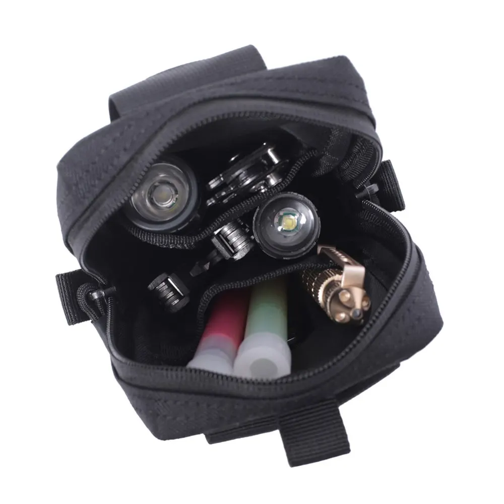 Bolsas de cintura de nailon 1000D para acampar, senderismo, ciclismo, impermeables, 6,7 pulgadas, herramientas para llaves de teléfono, bolsa de utilidad pequeña, bolsas tácticas para hombres - imagen 4