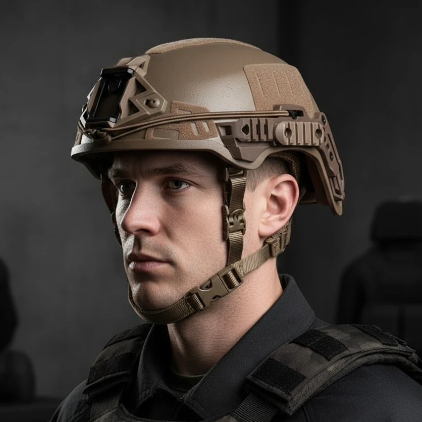 Cascos tácticos equipo Wendy casco rápido ligero para Airsoft Paintball caza tiro Protector de cabeza