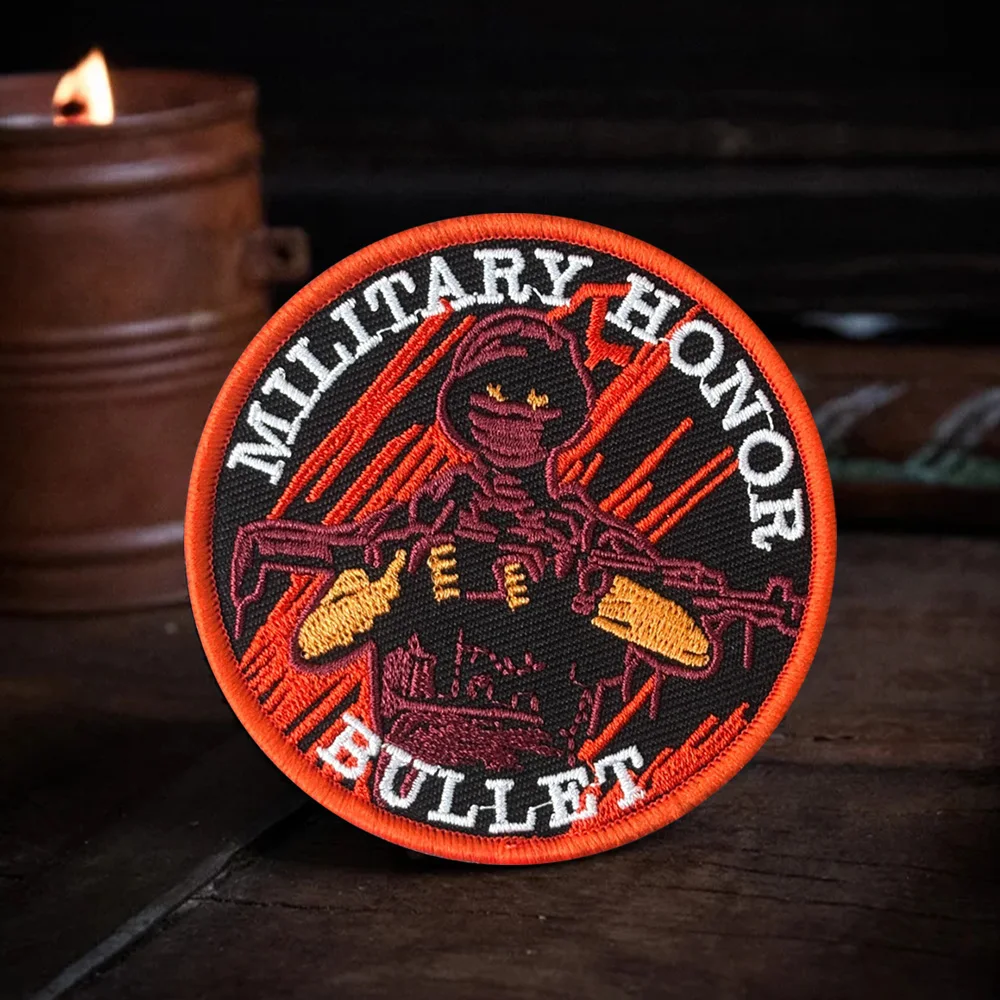 Parche bordado táctico de moral de Honor del soldado, parches de gancho y bucle de Chevron, insignia militar, brazalete, sombreros, pegatinas para mochila - imagen 5