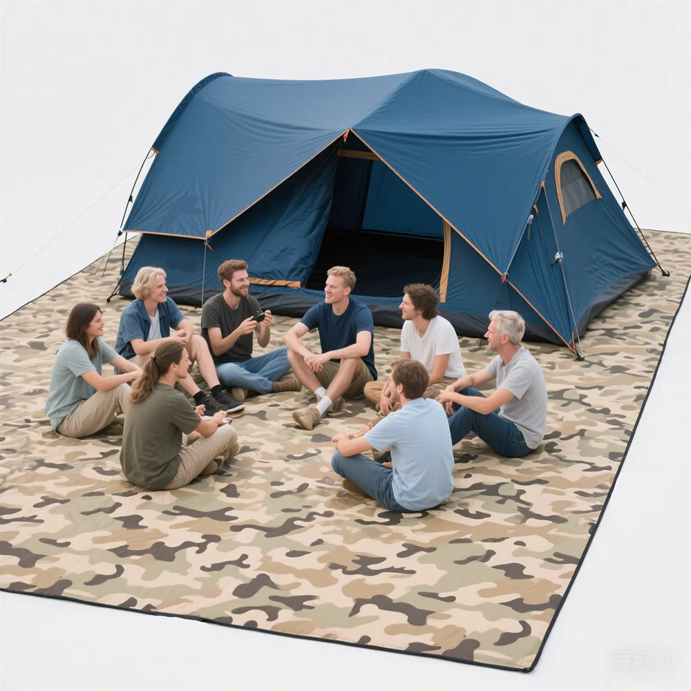 Estera grande para acampar, lona gruesa personalizada, dosel impermeable, cubierta para la lluvia, lona, toldo para jardín, campamento, 2x3m, 4, 3x5, 4,5x4, 6x6m, 8 - imagen 2