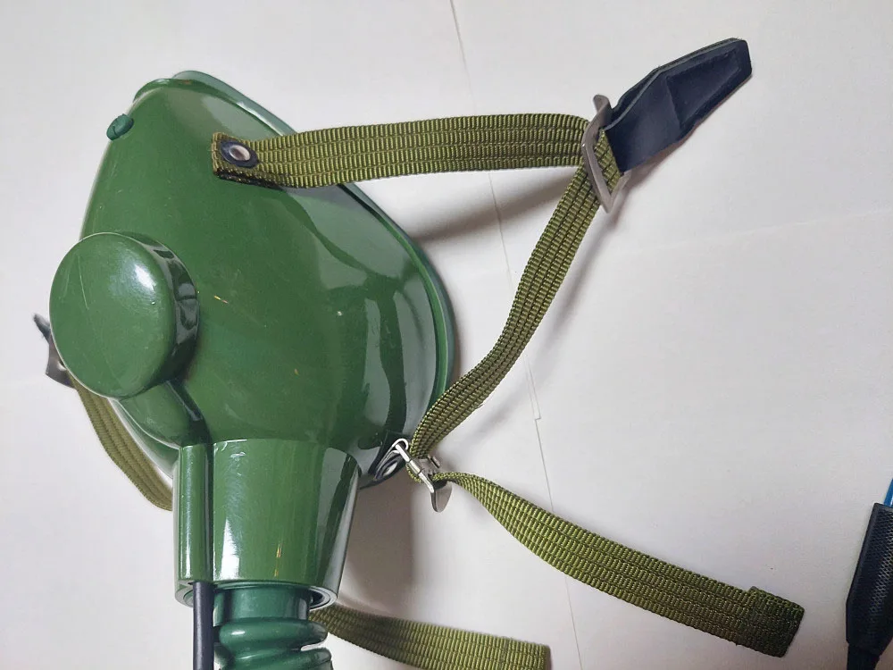 Nueva máscara de oxígeno de piloto de aviación 6512, gancho para casco y micrófono incorporado para simulador de vuelo y accesorio de cosplay - imagen 5
