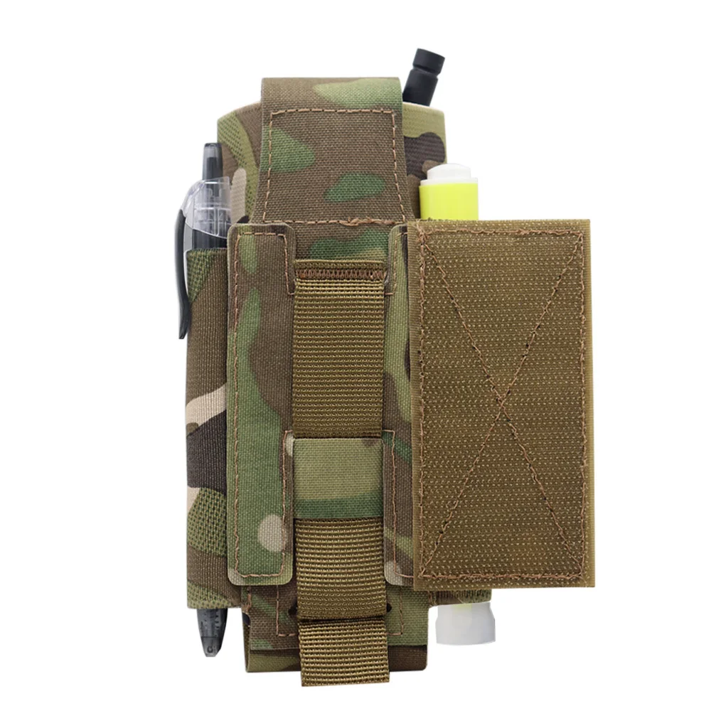 Bolsa de torniquete táctico, soporte TQ con panel de bucle de gancho extraíble para cinturón de sistema MOLLE, chaleco de caza de combate Airsoft - imagen 4