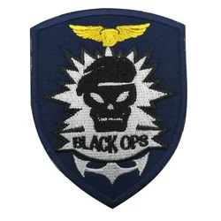Parche Task Force 141 3D negro fuerzas especiales