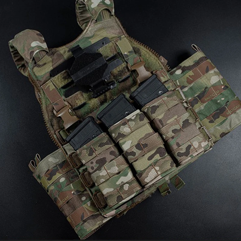 Bolsa táctica Triple para revistas de 5,56mm con portador de inserción dura bolsa Molle Mag de extracción rápida alta - imagen 4