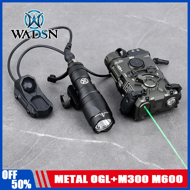 Láser táctico Axon con linterna y mando remoto para airsoft