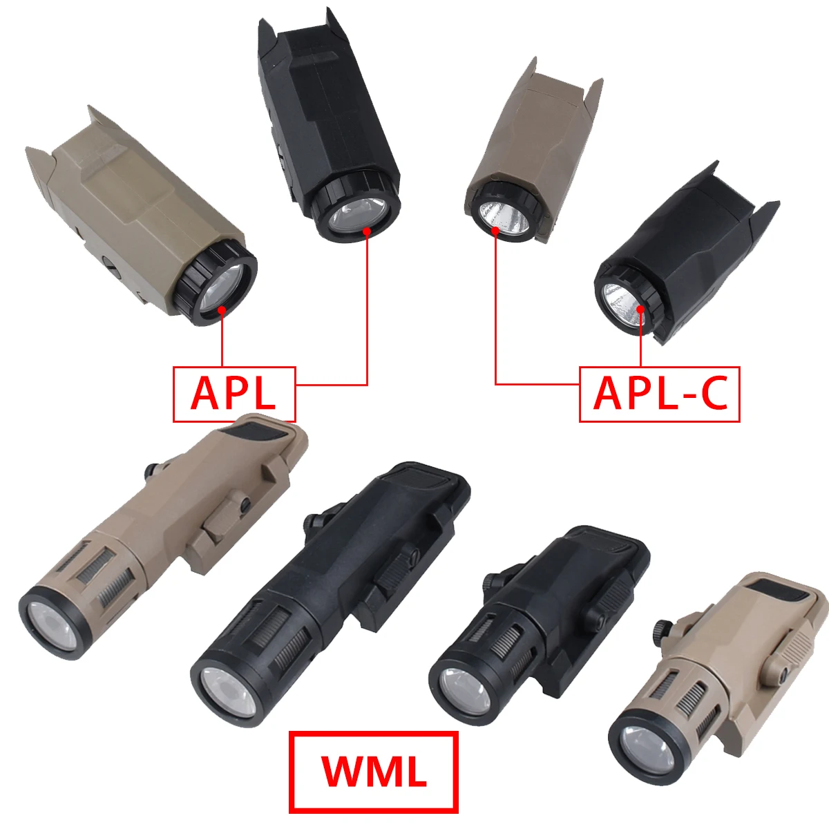 INFORCE WML APL-C linterna táctica LED estroboscópica Picatinny - imagen 2