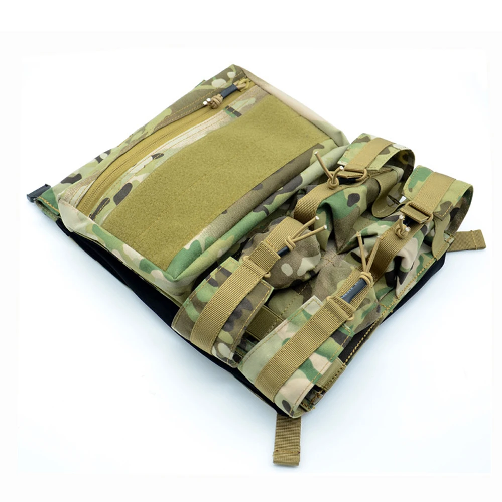 Mochila tipo chaleco táctico con Panel trasero, bolsa de hidratación para Airsoft de caza, estilo LXB, 420 - imagen 4