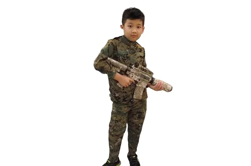 Uniformes BDU de camuflaje para niños de caza táctica, traje deportivo de 2 piezas de camuflaje especial