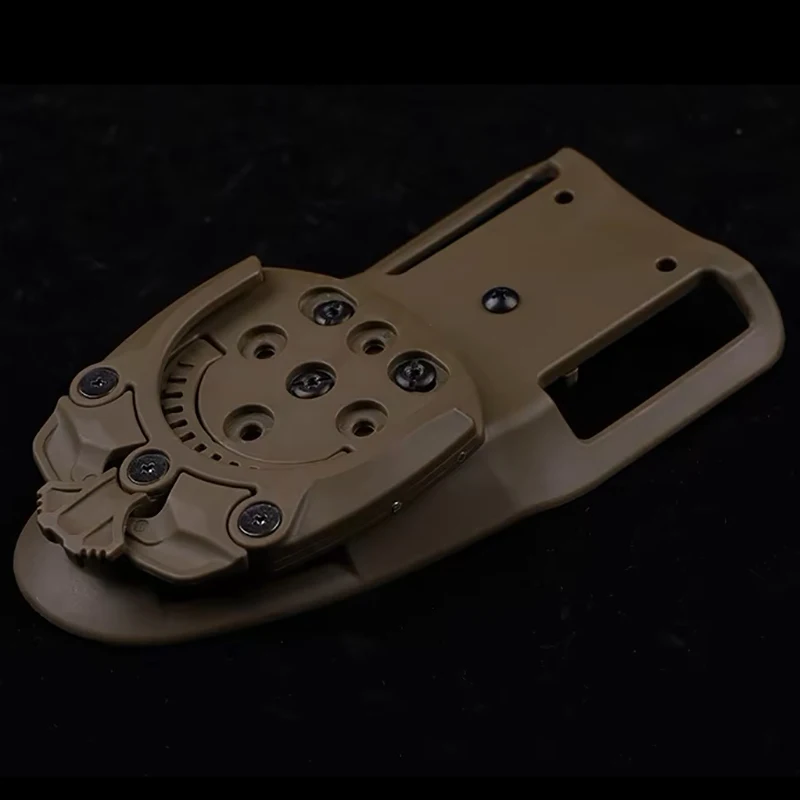 Adaptación de funda táctica Molle, Base de montaje de funda de caza giratoria de 360 grados, accesorios de funda Modular para Paintball Airsoft - imagen 5