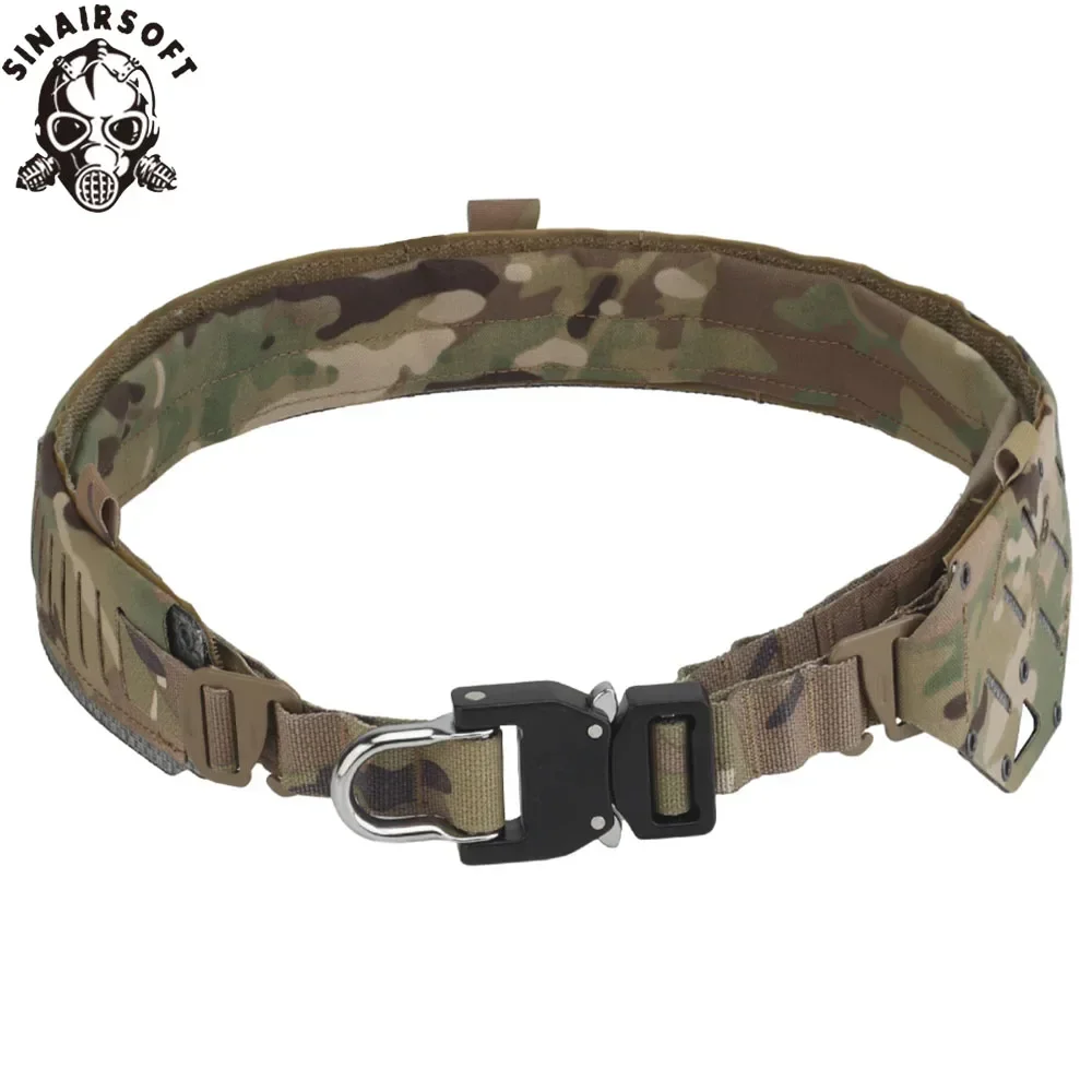 SINAIRSOFT-Cinturón de caza ligero de arco, capa MOLLE2, hebilla de Metal de liberación rápida, cinturón de combate, equipo de cinturón Airsoft - imagen 3