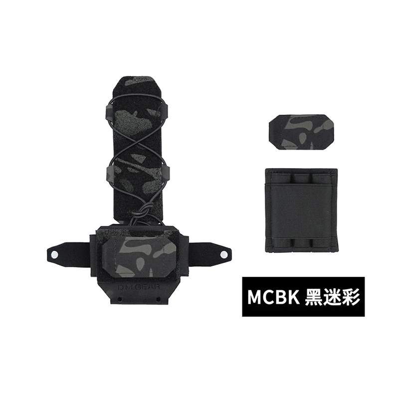 MC MCAP Paquete de batería para casco de camuflaje de nieve blanca, bolsa de contrapeso combinada, Kit de accesorios de batería de visión nocturna con gancho y bucle - imagen 4