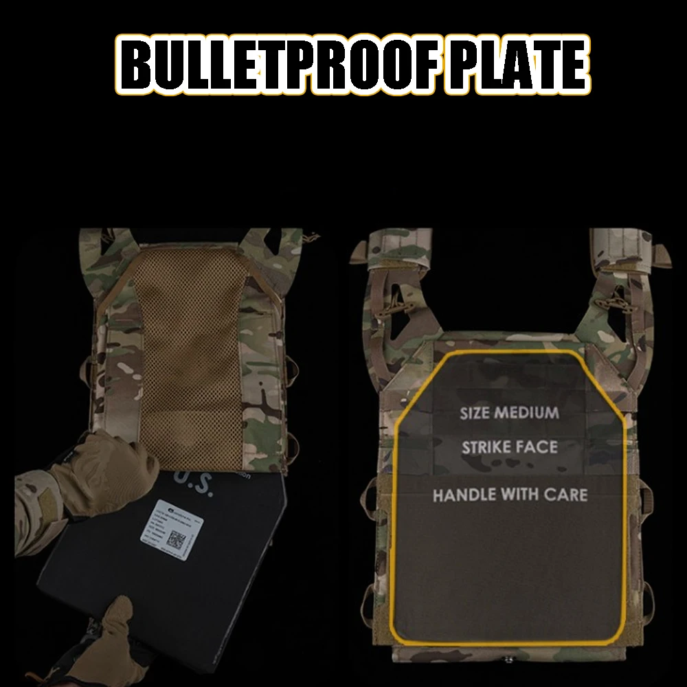 Conjunto de portaplacas táctico de asalto JPC 3.0 de la serie R Chaleco de caza Airsoft de liberación rápida Con funda para radio Funda para cargador triple MOLLE - imagen 5