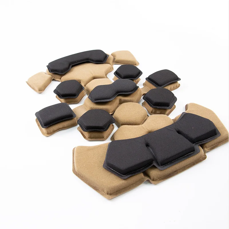 FMA cómodo almohadilla para casco de espuma viscoelástica de doble capa absorbente transpirable extraíble almohadilla para casco de esponja forrada Wendy TB1478 - imagen 2