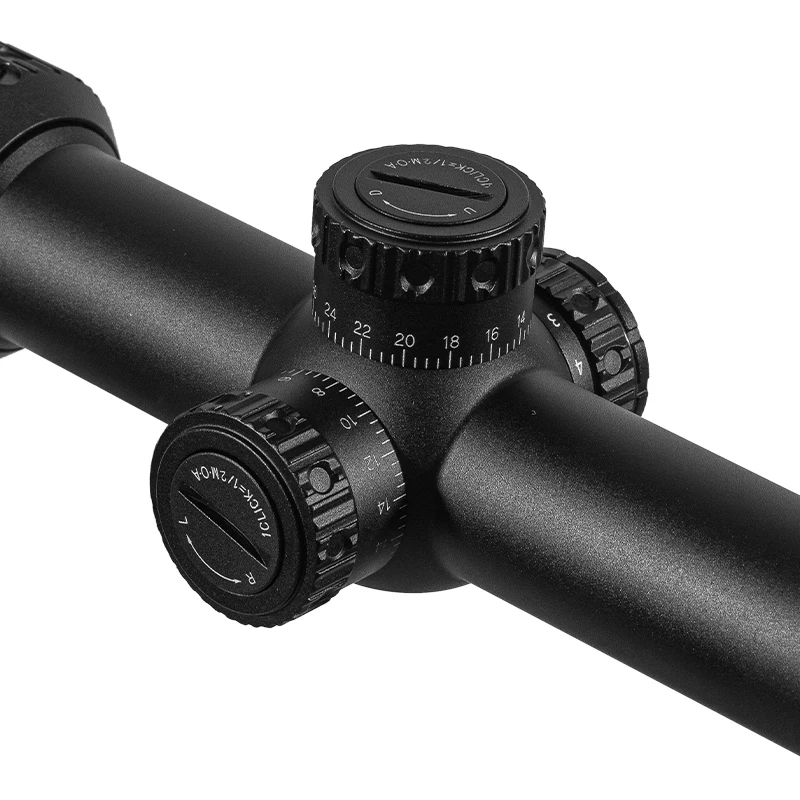 FIRE WOLF FFP 1-6X24 IR alcance compacto alcance de caza mira para Rifle táctico retícula grabada en vidrio amplio campo de visión miras ópticas - imagen 5