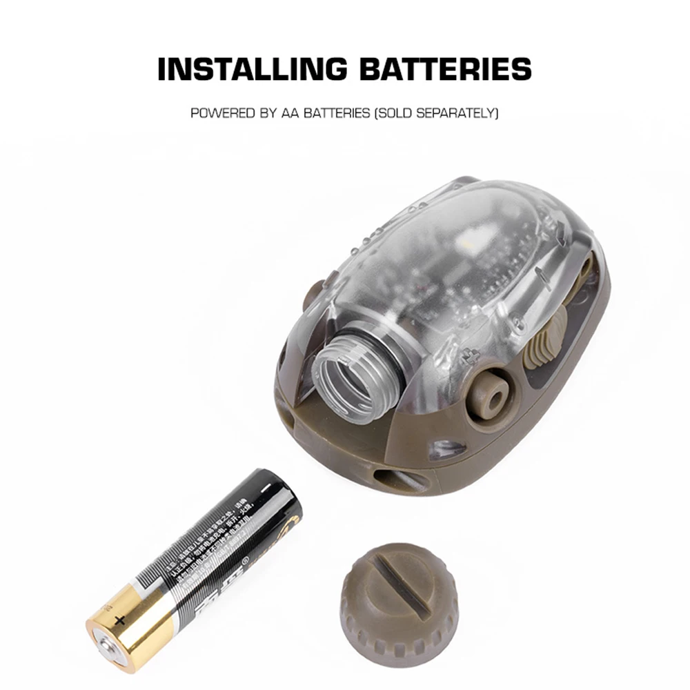 Luces de señal para casco Raptor al aire libre, lámpara táctica para casco, luz de supervivencia, luz Flash de seguridad - imagen 3